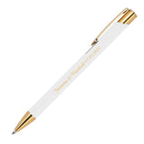 Glendale Kugelschreiber mit goldfarbener Wunschgravur - 50 Stück