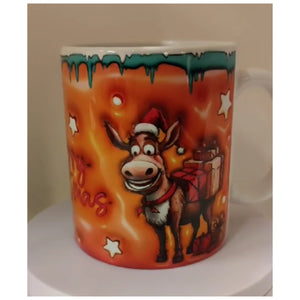 Rentier Rudolph Tasse 3D Optik