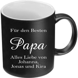 Für den Besten Papa / beste Mama - Tasse graviert und personalisierbar