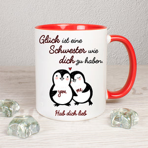 Glück ist eine Schwester wie dich zu haben - Tasse